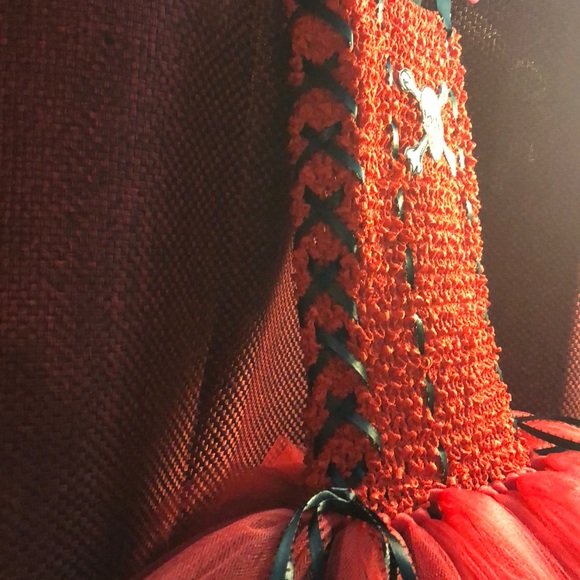 Red and Black Pirate Tutu Dress - Picture 5 of 8